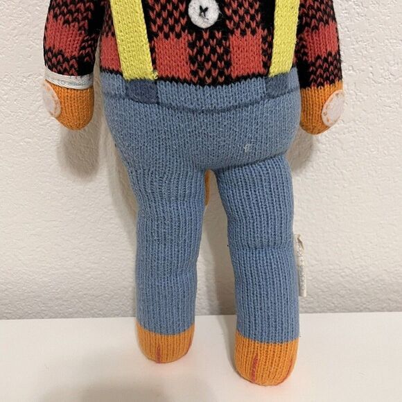 Cuddle + Kind Wyatt the Fox Plush Knit Handmade Doll Stuffed Animal 20" - Picture 4 of 16